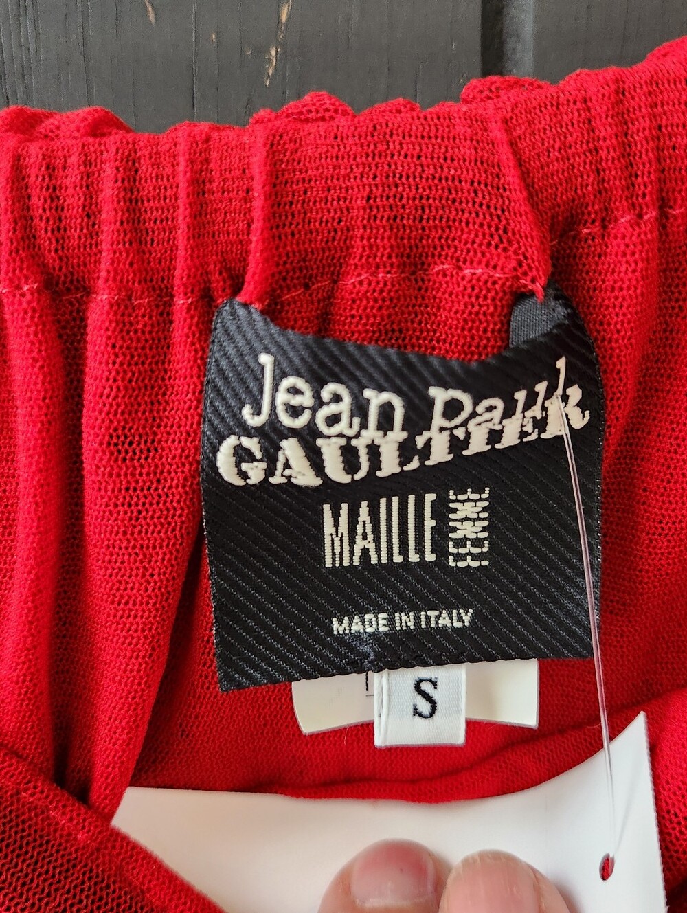 Jean Paul Gaultier Deep Red Eyelet Skirt - Picture 8 of 15